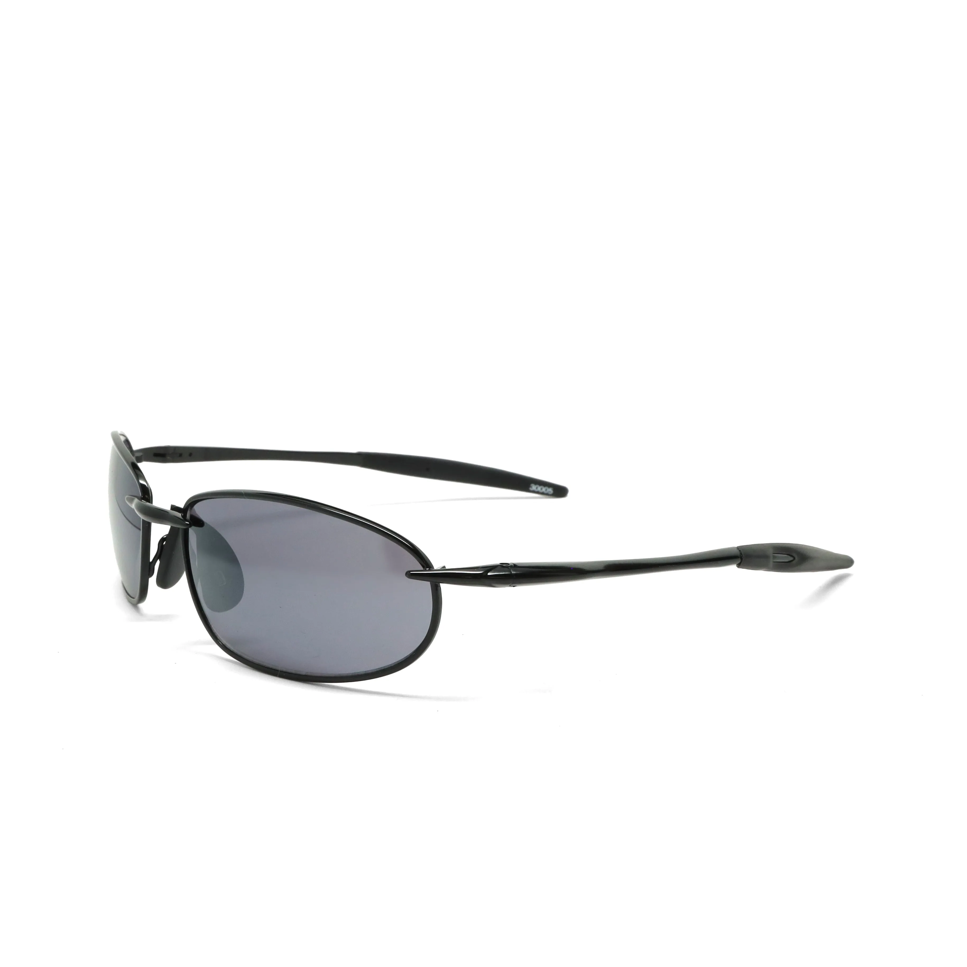 //Style 005// True Vintage 90s Y2k Wraparound Frame Sunglasses - Black