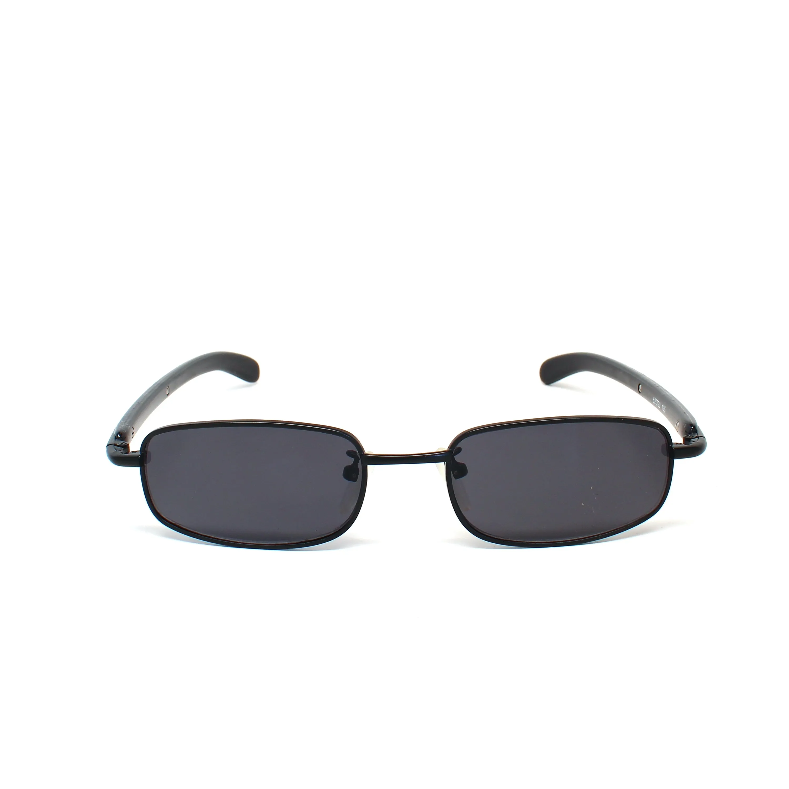 //Style M27// Vintage Small Size 1996 Wraparound Rectangle Roxbury Sunglasses - Black