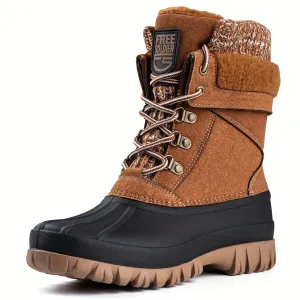 Stylish Insulated Winter Hiking Boots with AntiSlip Sole