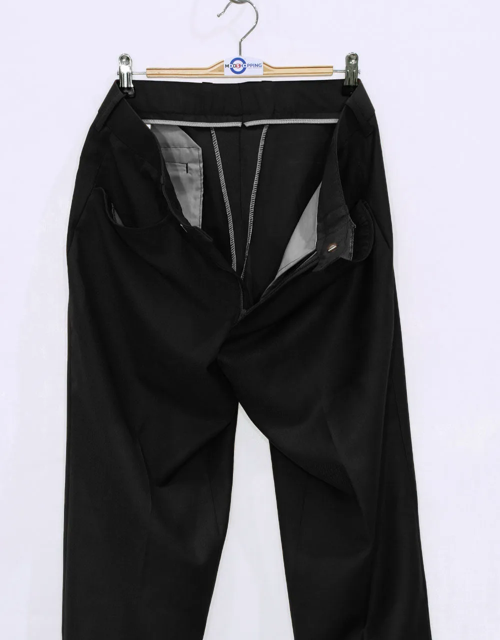 Suit Package | Tailored 3 Button Black Mod Suit For Men