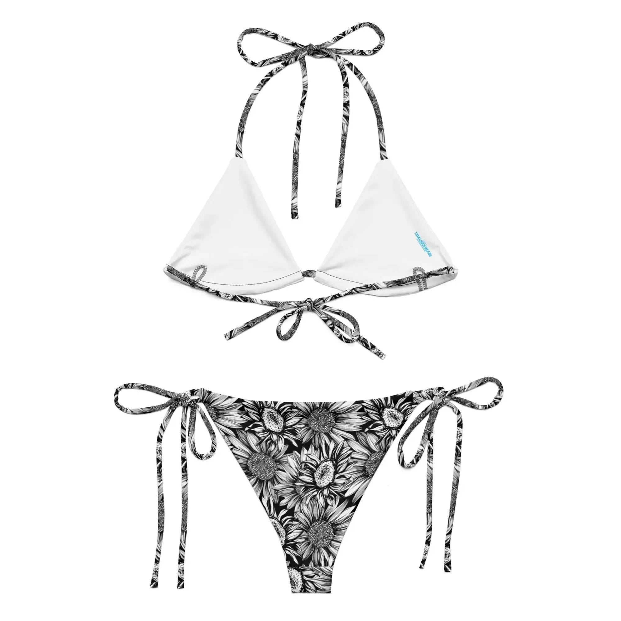 Sunflowers Recycled String Bikini