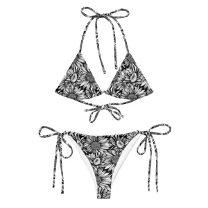 Sunflowers Recycled String Bikini