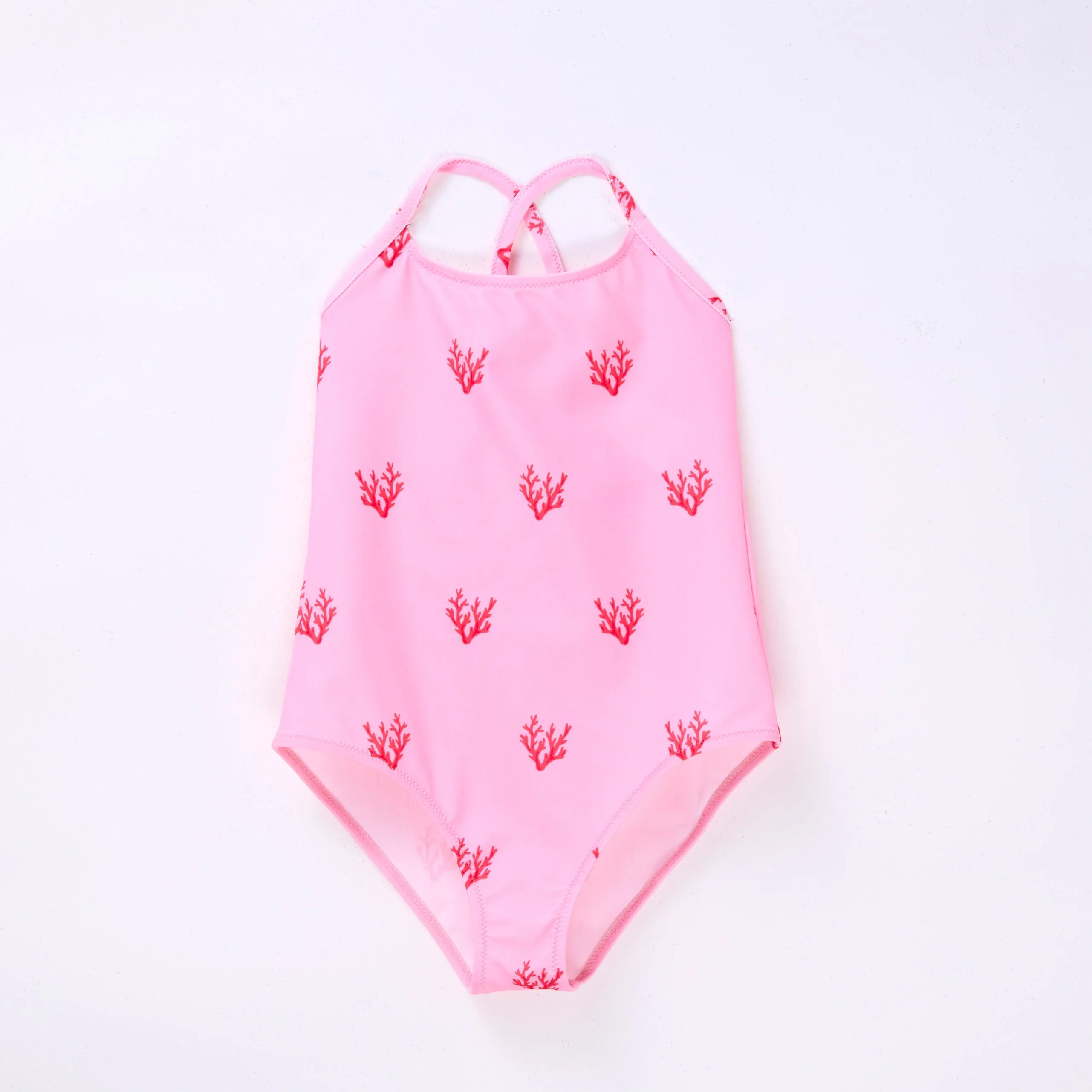 Swim Girl One Piece -  Coral Rose