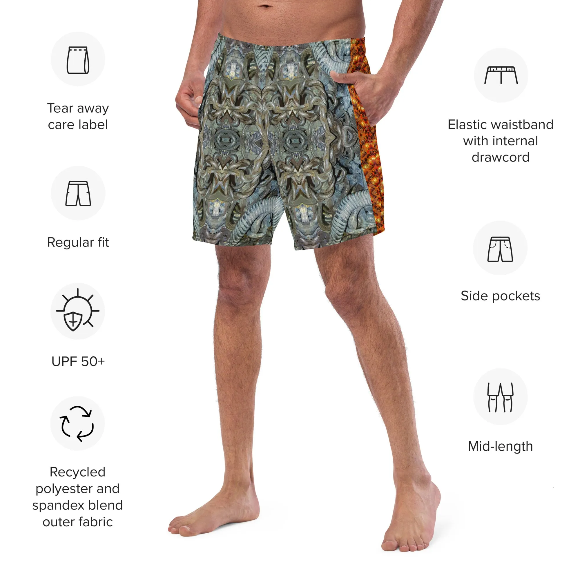 Swim Trunks (Virilis)(GNHV 8.1 Sugar Stick Twirl {Elder Gift} Orange Logo@Alchemic) RJSTHS2023 RJS