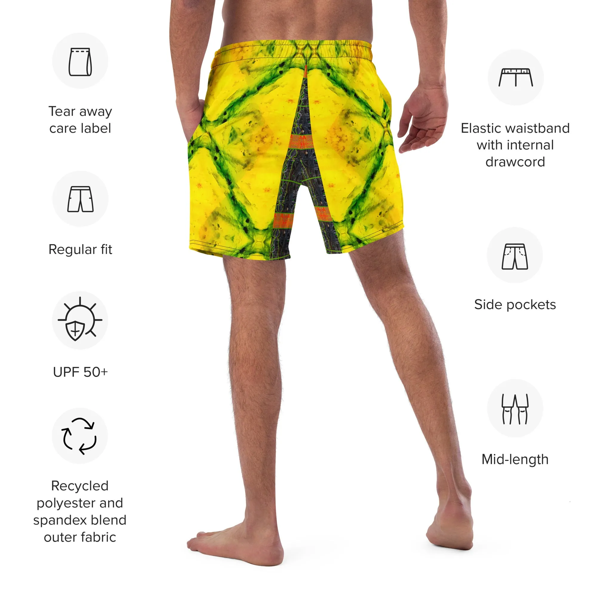 Swim Trunks (Virilis)(Tree Link Stripe Orange Logo) RJSTH@Fabric#1 RJSTHS2023 RJS