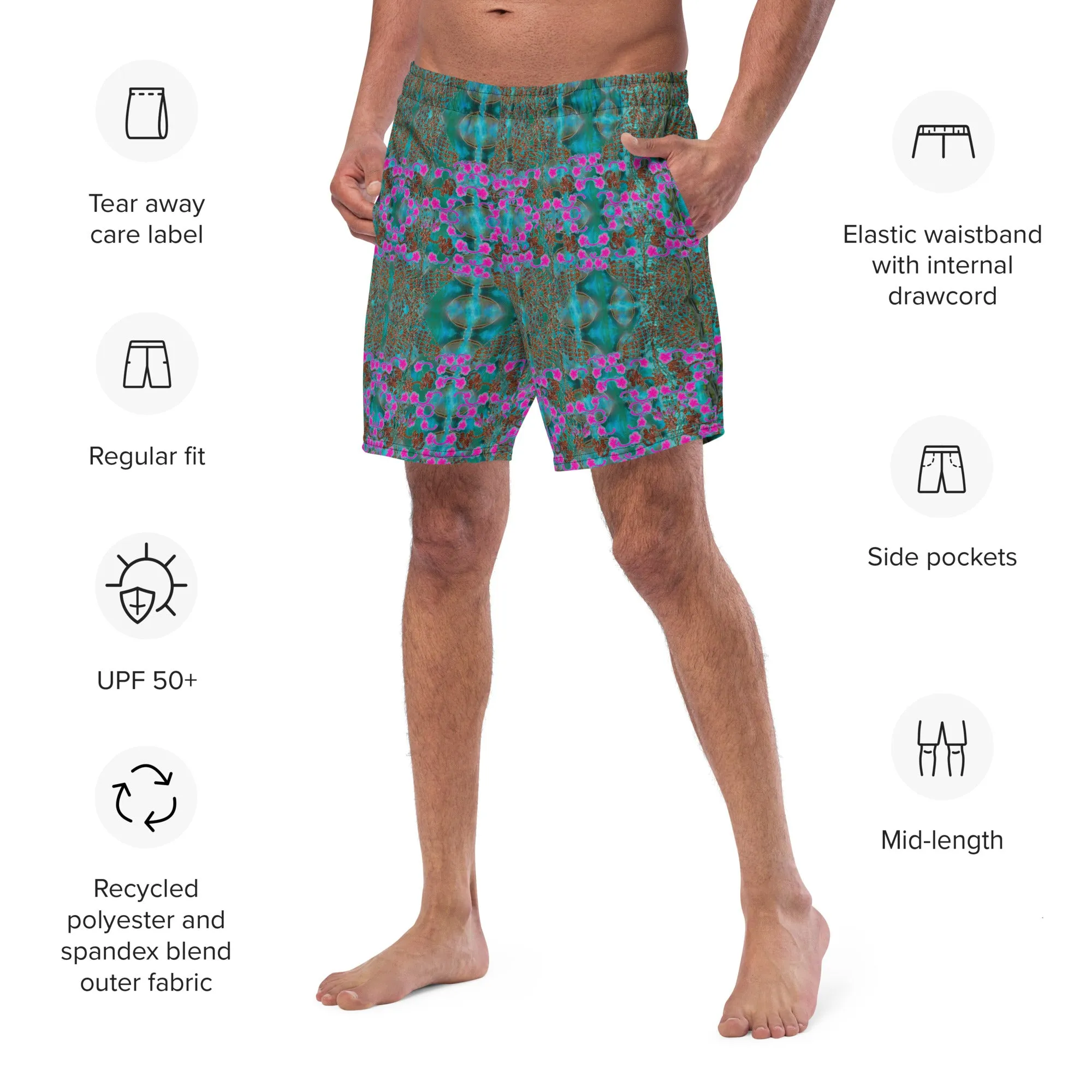 Swim Trunks (Virilis)(WindSong Flower) RJSTH@Fabric#8 RJSTHS2023 RJS