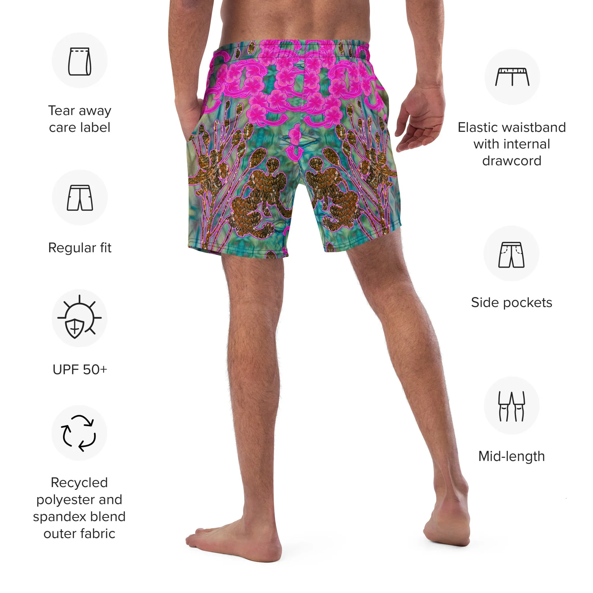 Swim Trunks (Virilis)(WindSong Flower) RJSTH@Fabric#9 RJSTHS2023 RJS