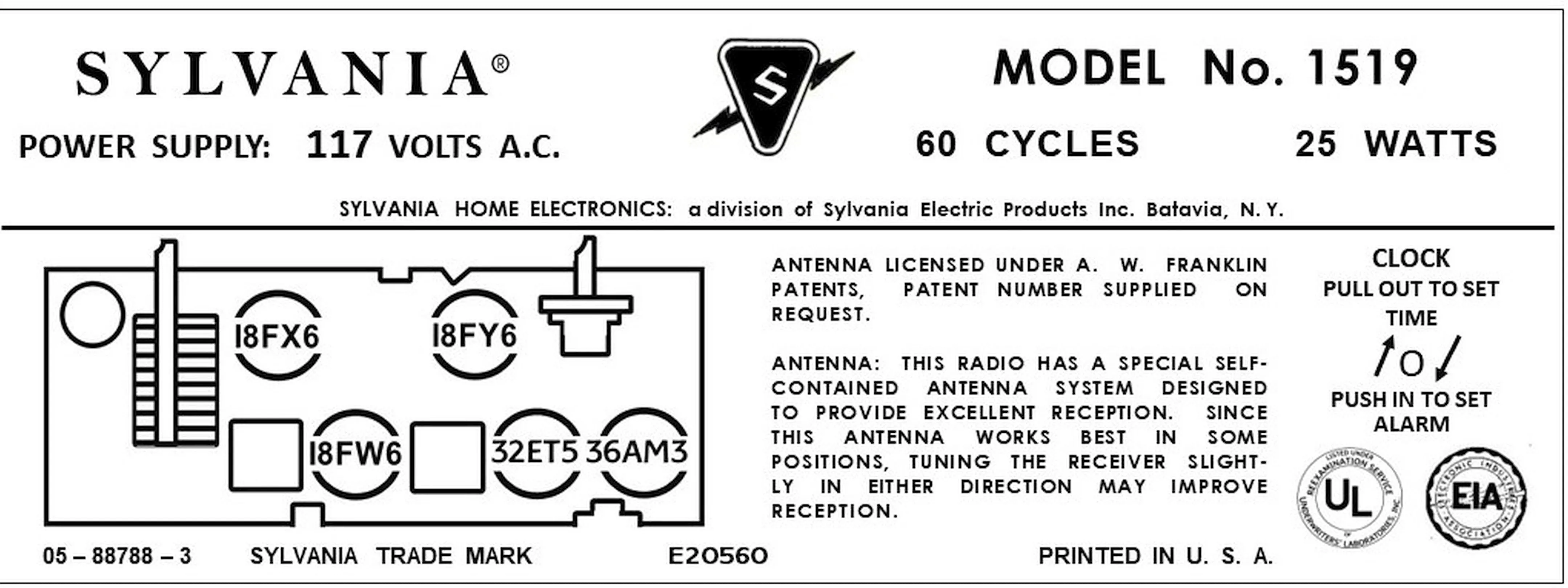 SYLVANIA-1519