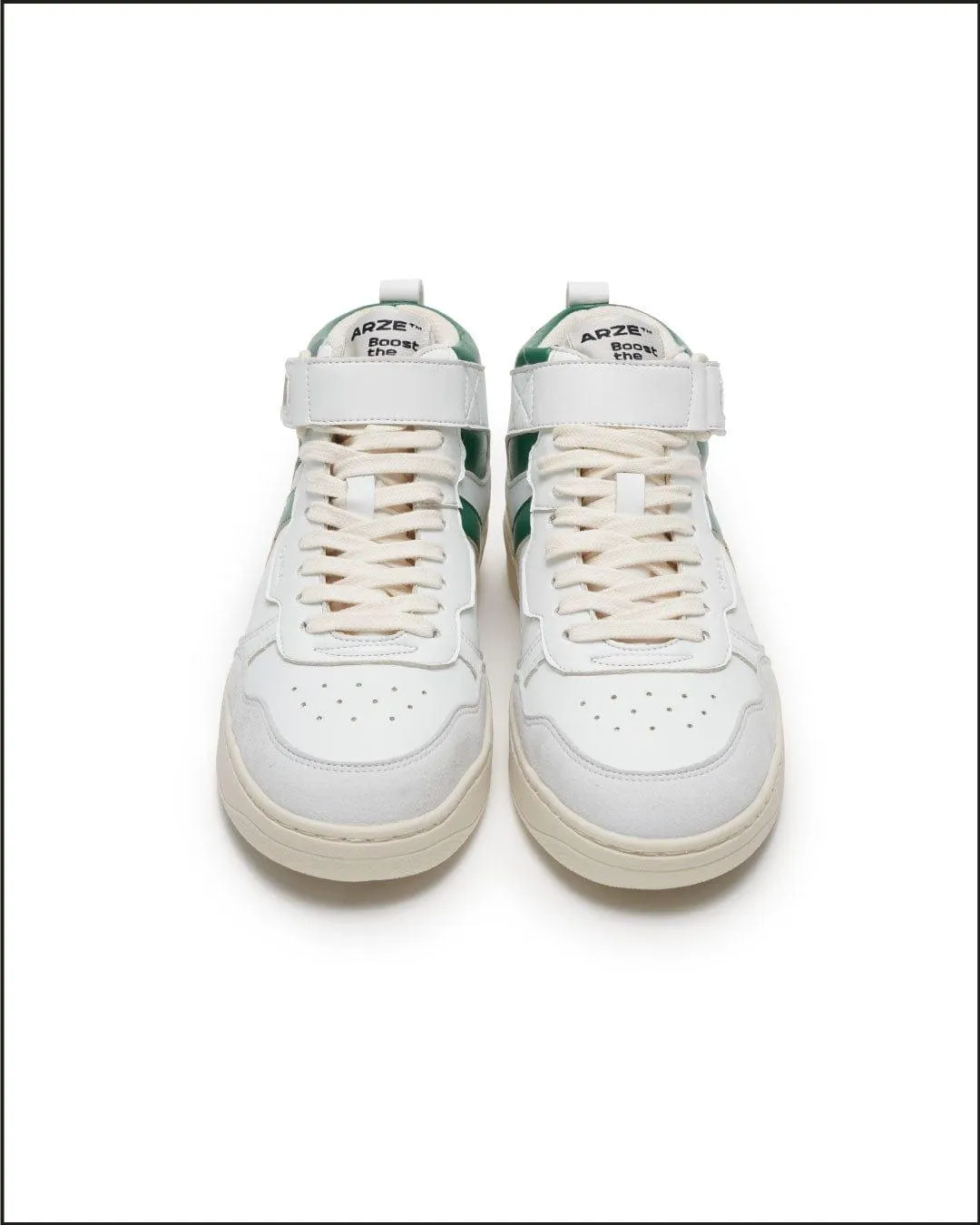 Taiga Hi Unisex Vegan Corn Leather Retro Sneakers | Green