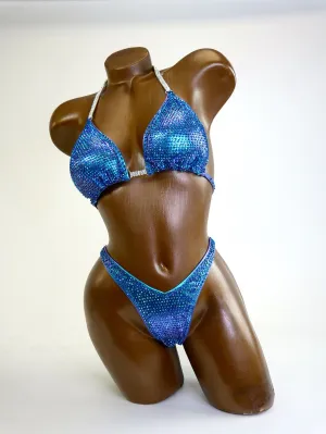 Teal Figure Competition Suit
