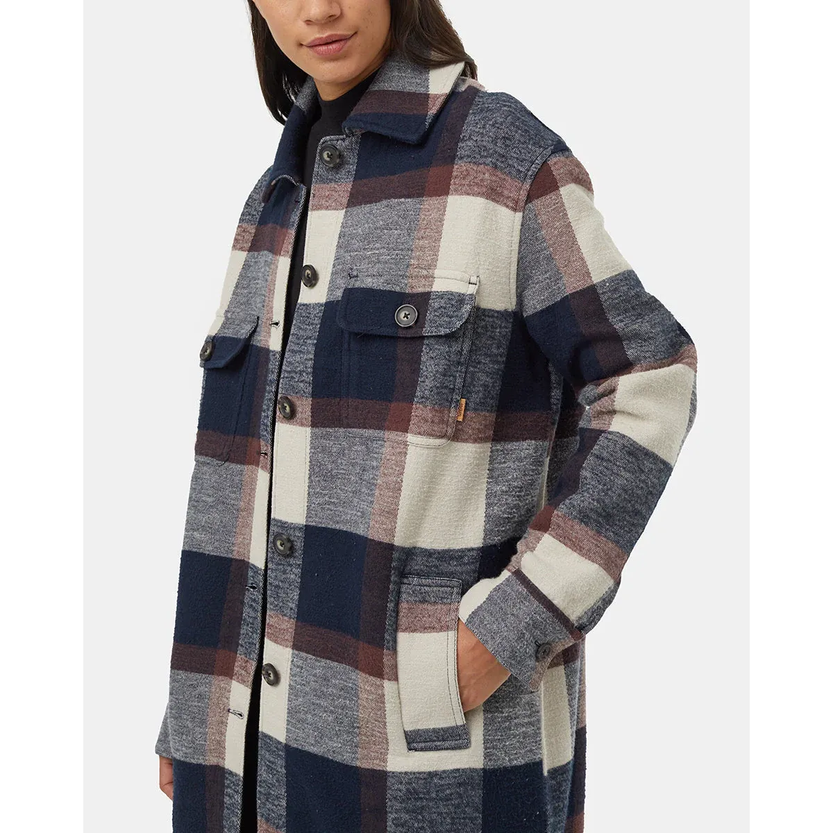 Tentree Heavy Weight Flannel Long Jacket Women's
