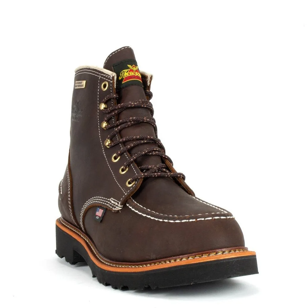 Thorogood Men's Flyway 6" USA Made Waterproof Work Boot - Brown - 814-4140