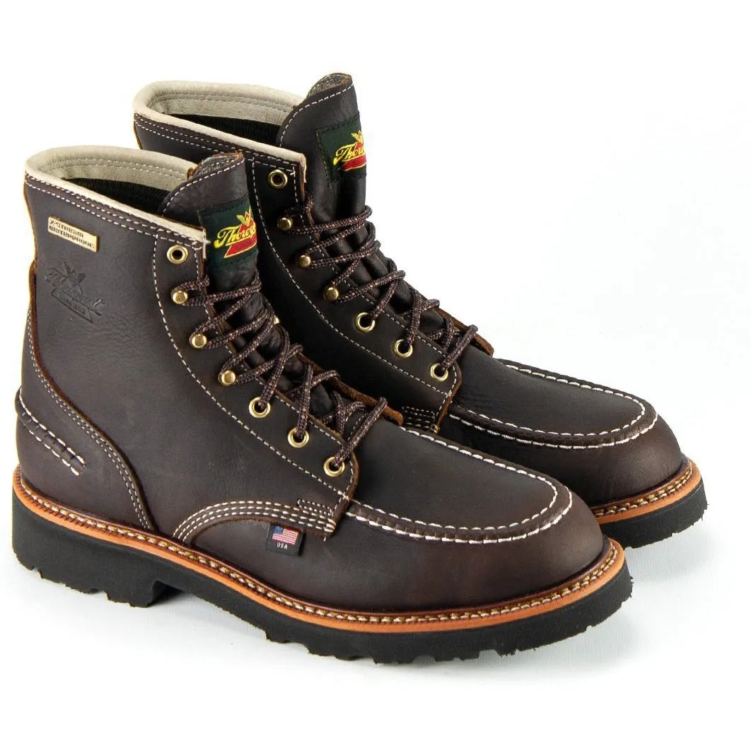 Thorogood Men's Flyway 6" USA Made Waterproof Work Boot - Brown - 814-4140