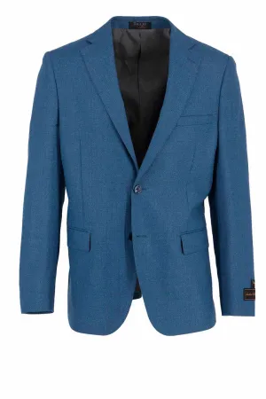 Tiglio Luxe Teal Dolcetto Modern Fit, Pure Wool Jacket TL3378