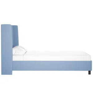 Tilly Upholstered Low Profile Platform Bed Joss & Main Color: Classic Denim Linen Size: California King
