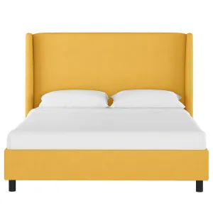 Tilly Upholstered Low Profile Platform Bed Joss & Main Color: Classic French Yellow Linen Size: California King