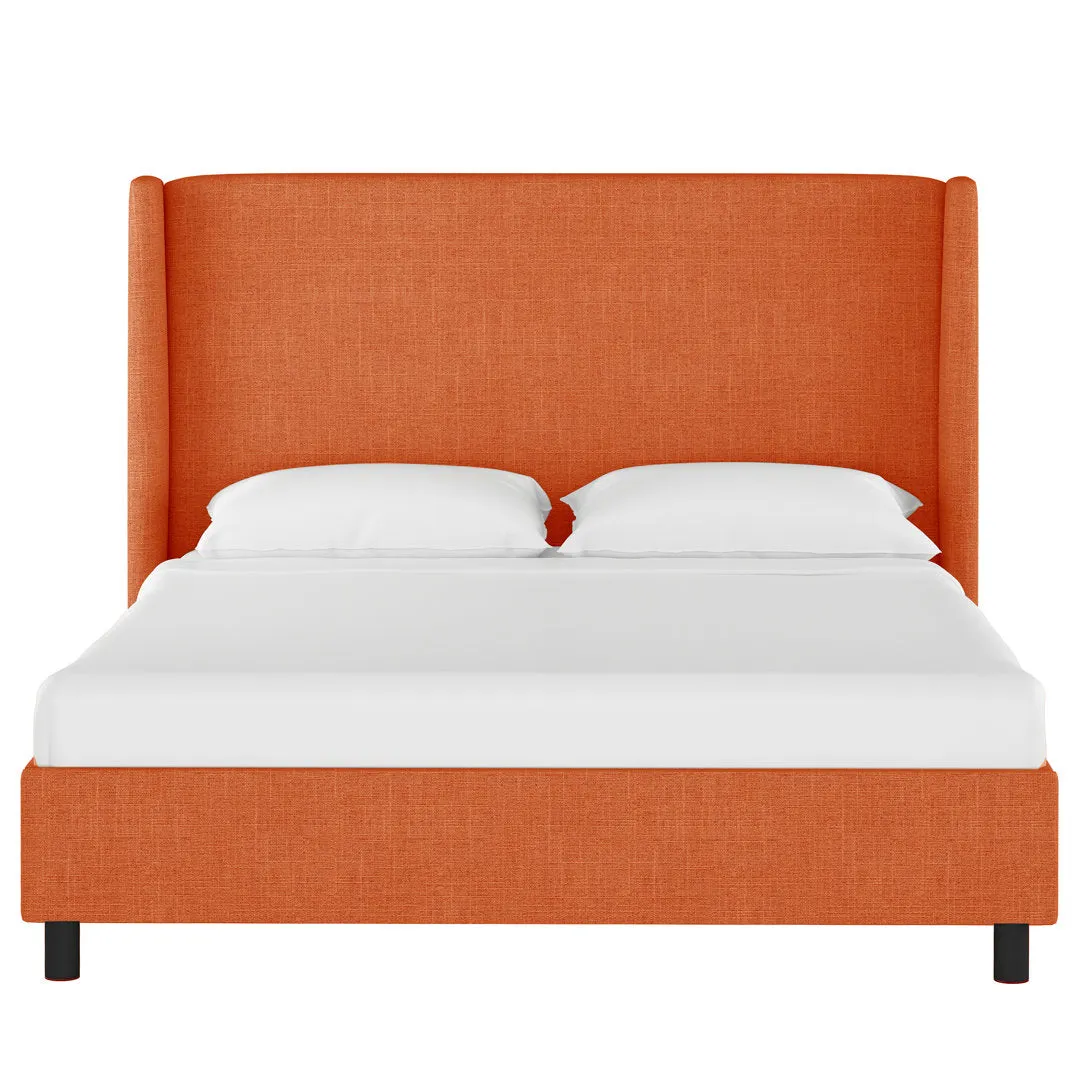 Tilly Upholstered Low Profile Platform Bed Joss & Main Color: Zuma Atomic Textured Linen Size: King