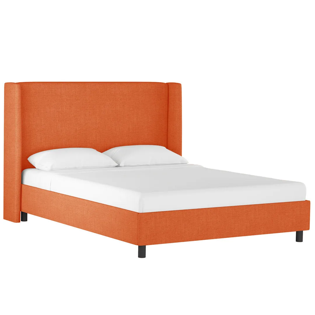 Tilly Upholstered Low Profile Platform Bed Joss & Main Color: Zuma Atomic Textured Linen Size: King