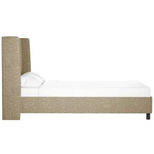 Tilly Upholstered Low Profile Platform Bed Joss & Main Color: Zuma Natural Textured Linen Size: Twin