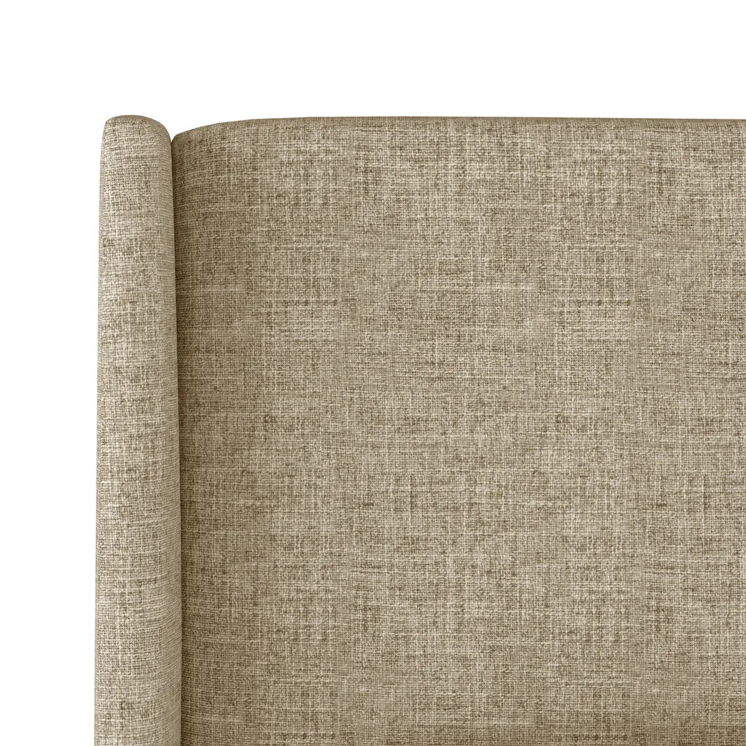 Tilly Upholstered Low Profile Platform Bed Joss & Main Color: Zuma Natural Textured Linen Size: Twin