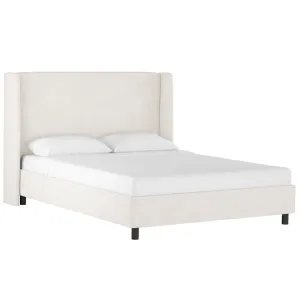 Tilly Upholstered Low Profile Platform Bed Joss & Main Color: Zuma White Textured Linen Size: King
