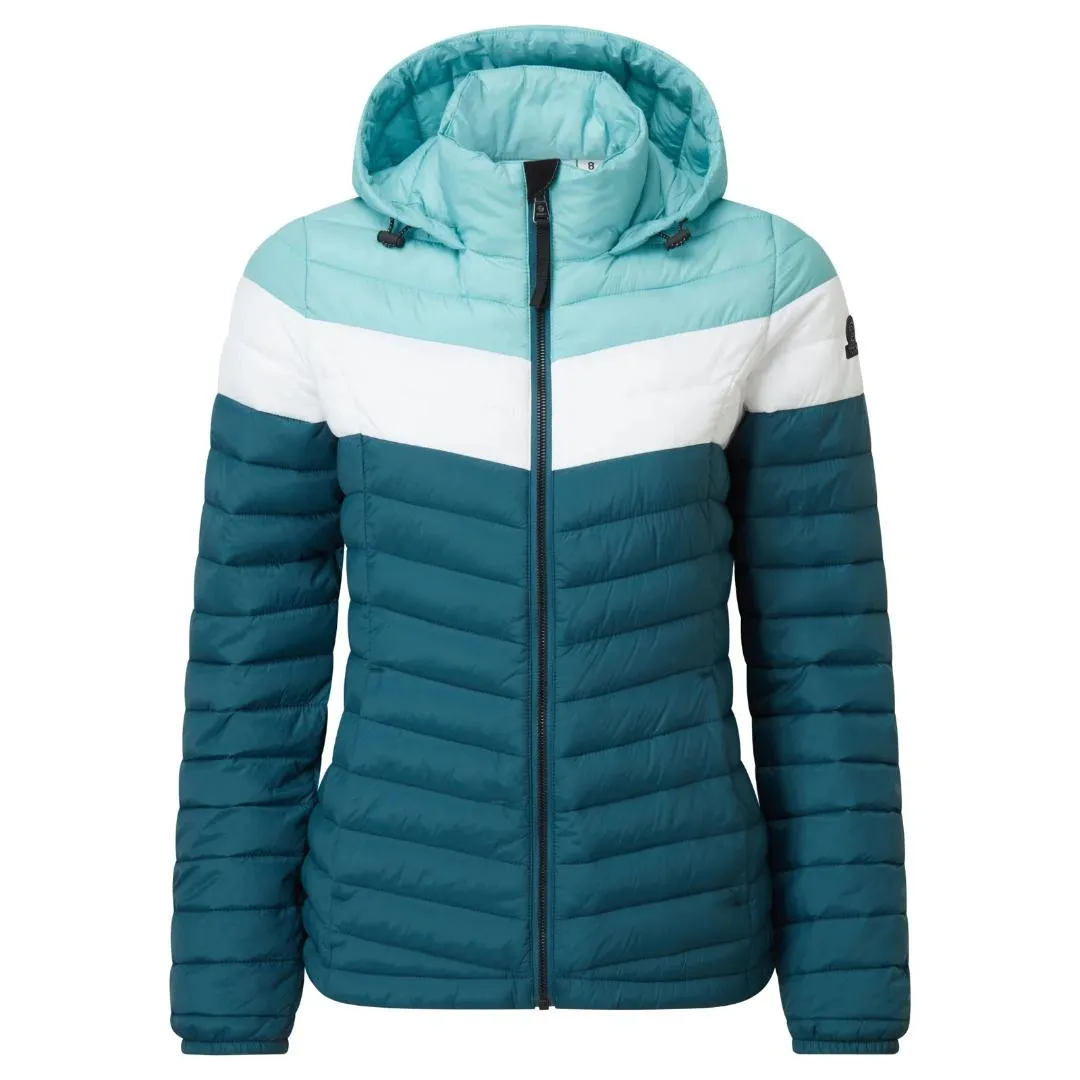 Tog24 Garriston Womens Padded Jacket - Jewel Blue / Nile Blue