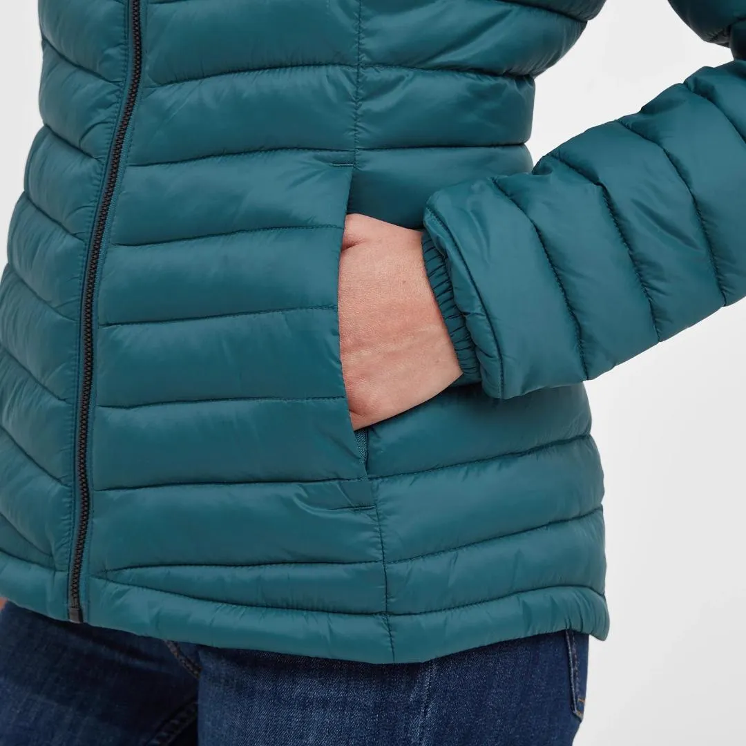 Tog24 Garriston Womens Padded Jacket - Jewel Blue / Nile Blue