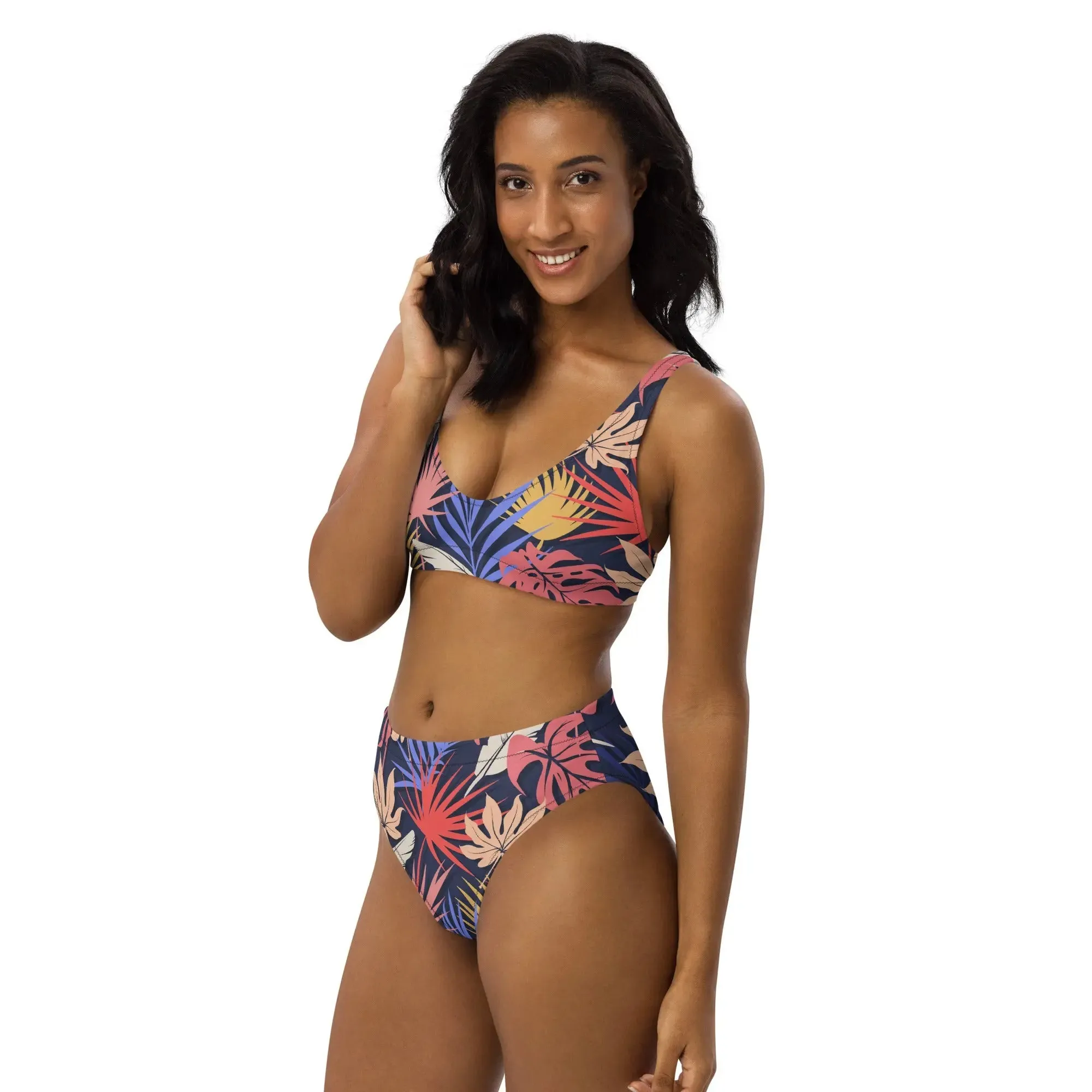 Tropical Mirage Recycled High-Waisted Bikini