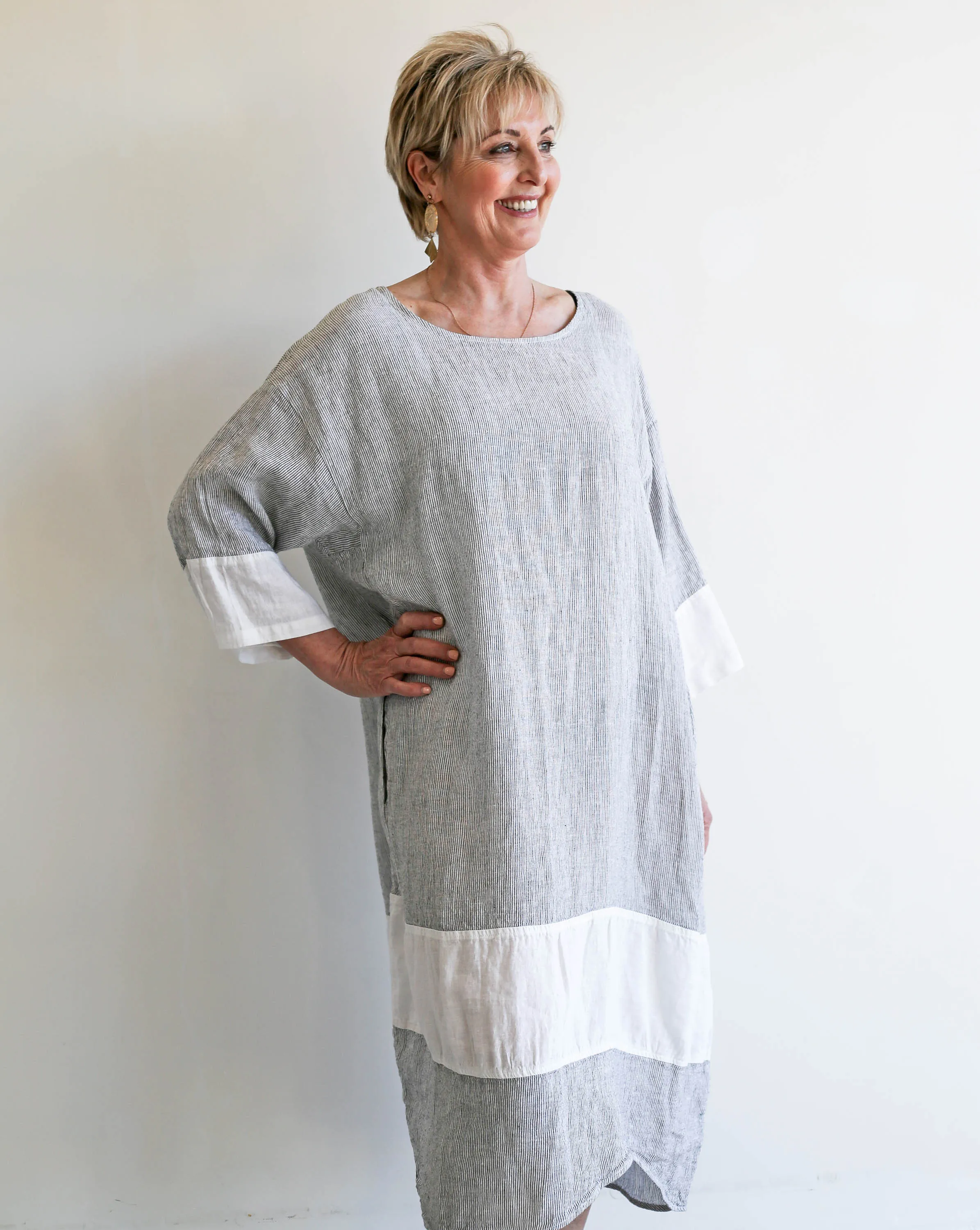 Tulip Dress Stripe C