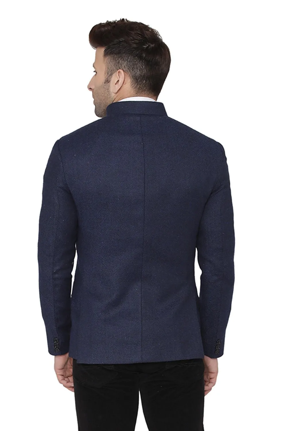 Tweed Blue Bandhgala