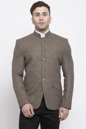 Tweed Brown Bandhgala