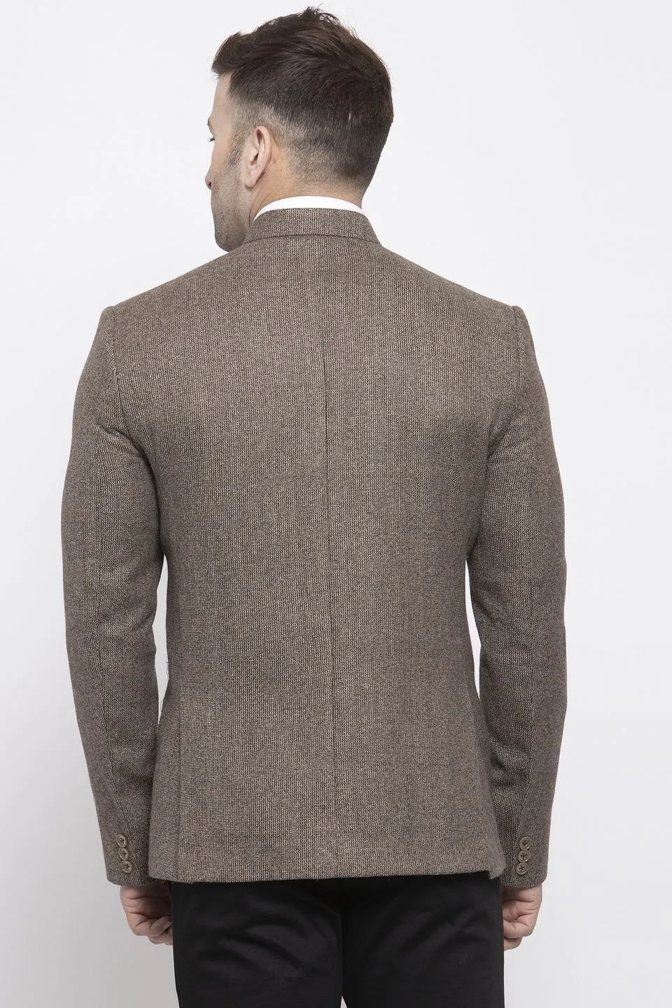 Tweed Brown Bandhgala