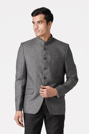 Tweed Grey Bandhgala