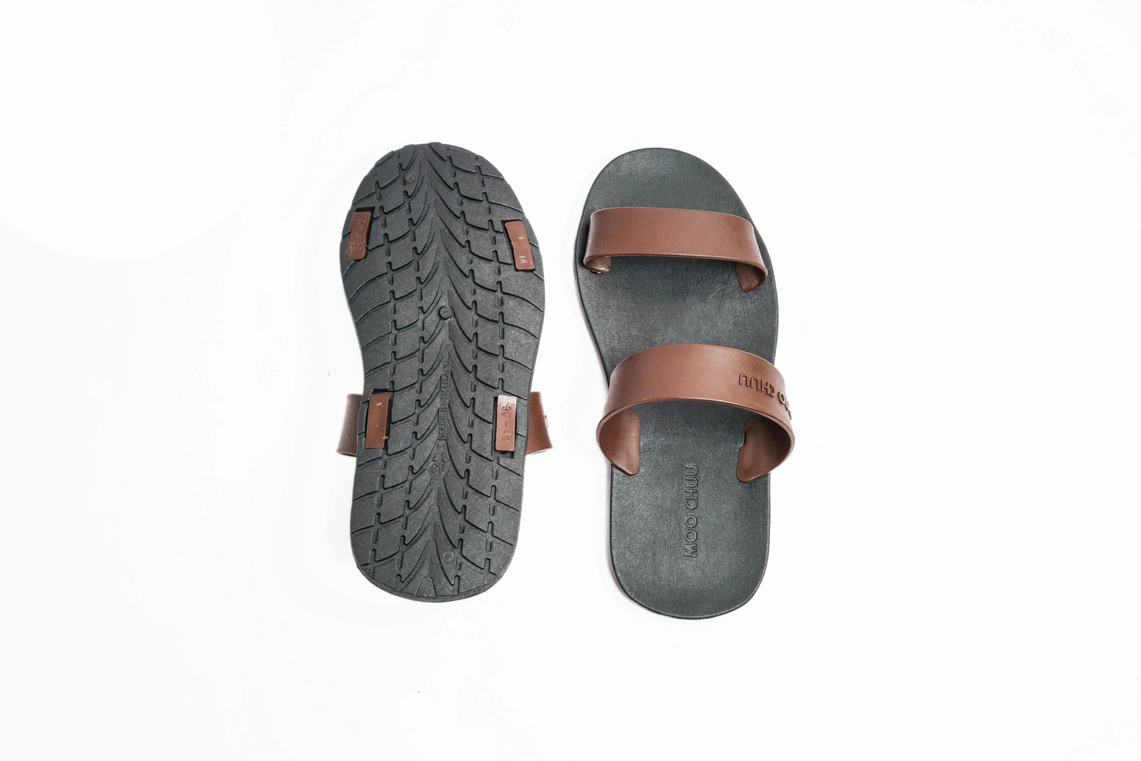 Twin Black Sole Brown Strap