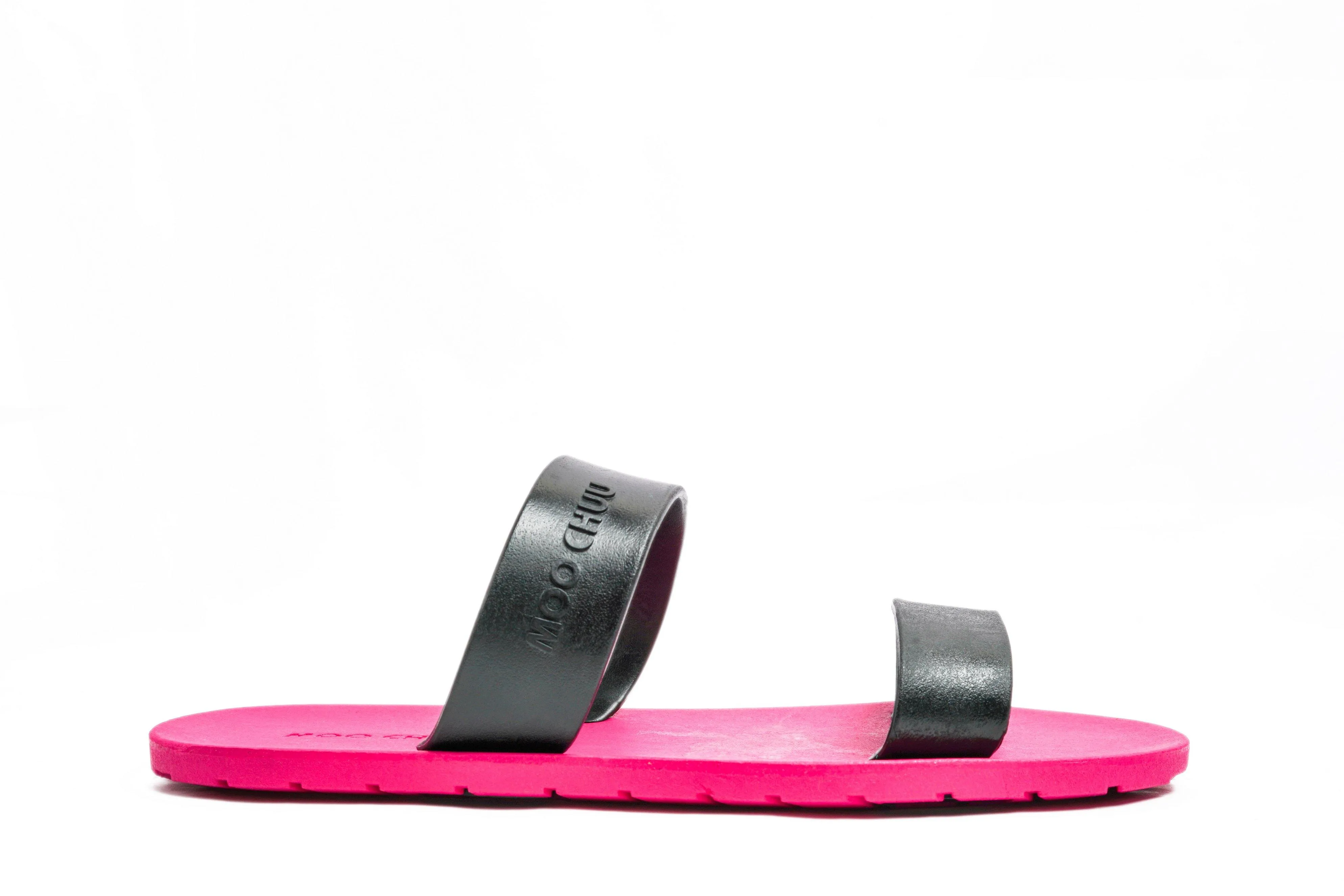 Twin Pink Sole Black Strap