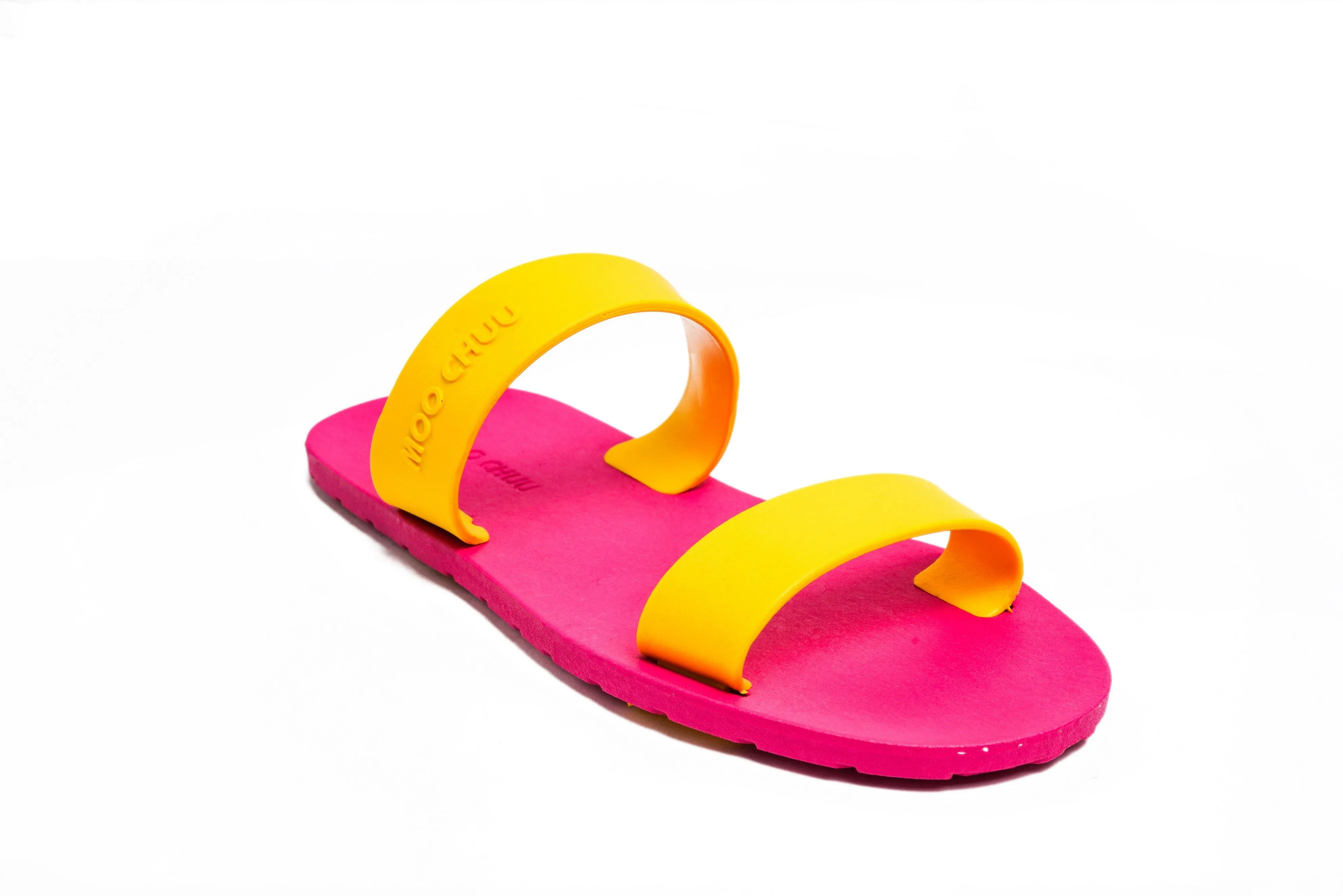 Twin Pink Sole Yellow Strap