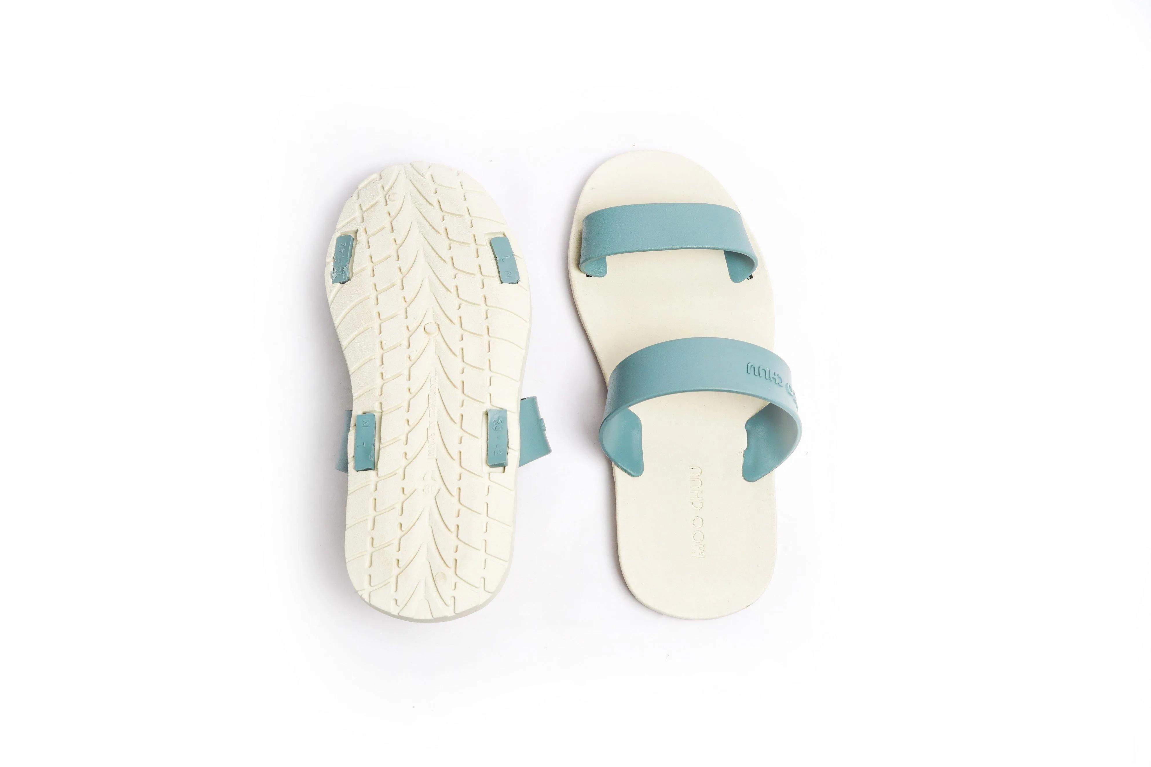 Twin White Sole Grey Strap