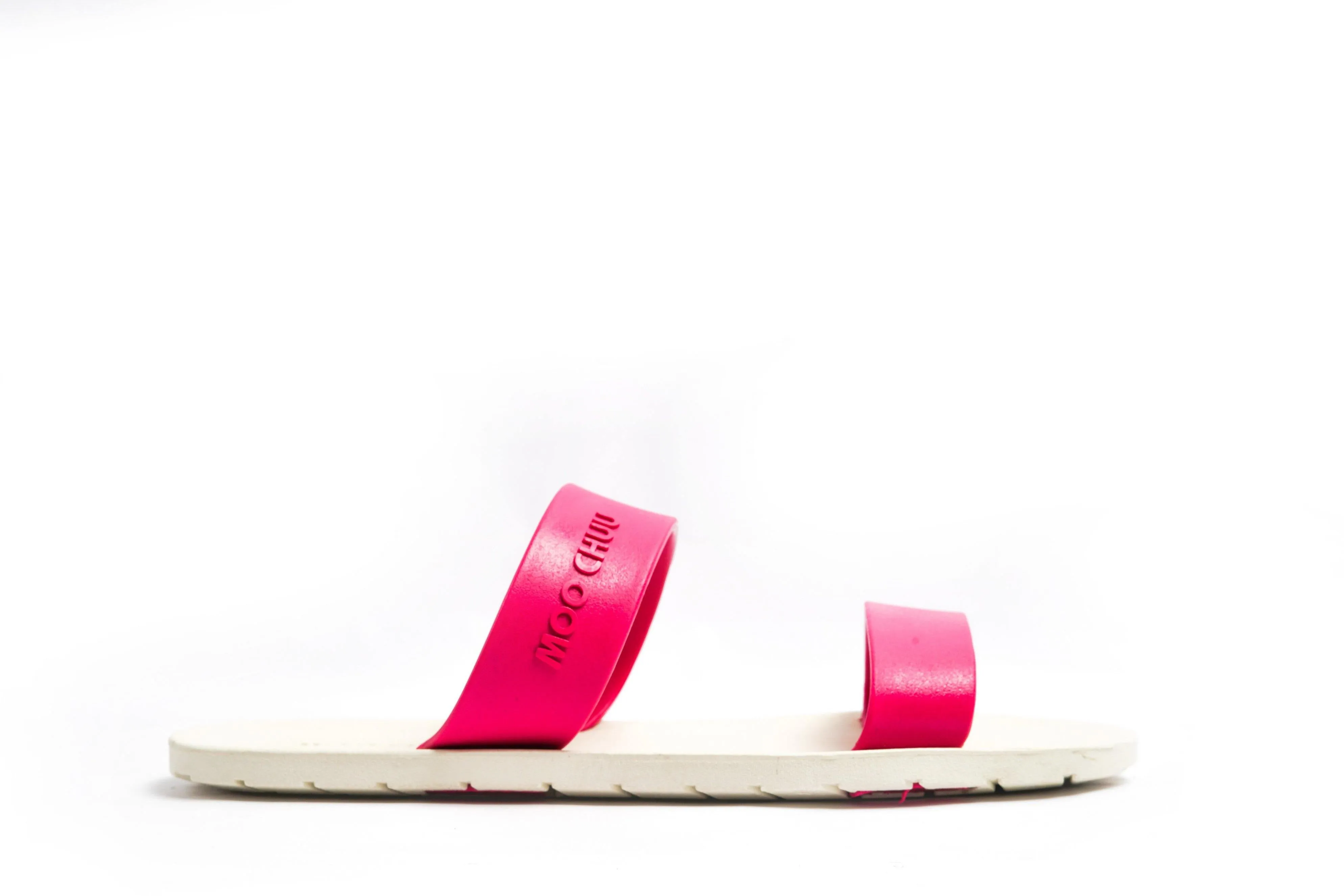 Twin White Sole Pink Strap