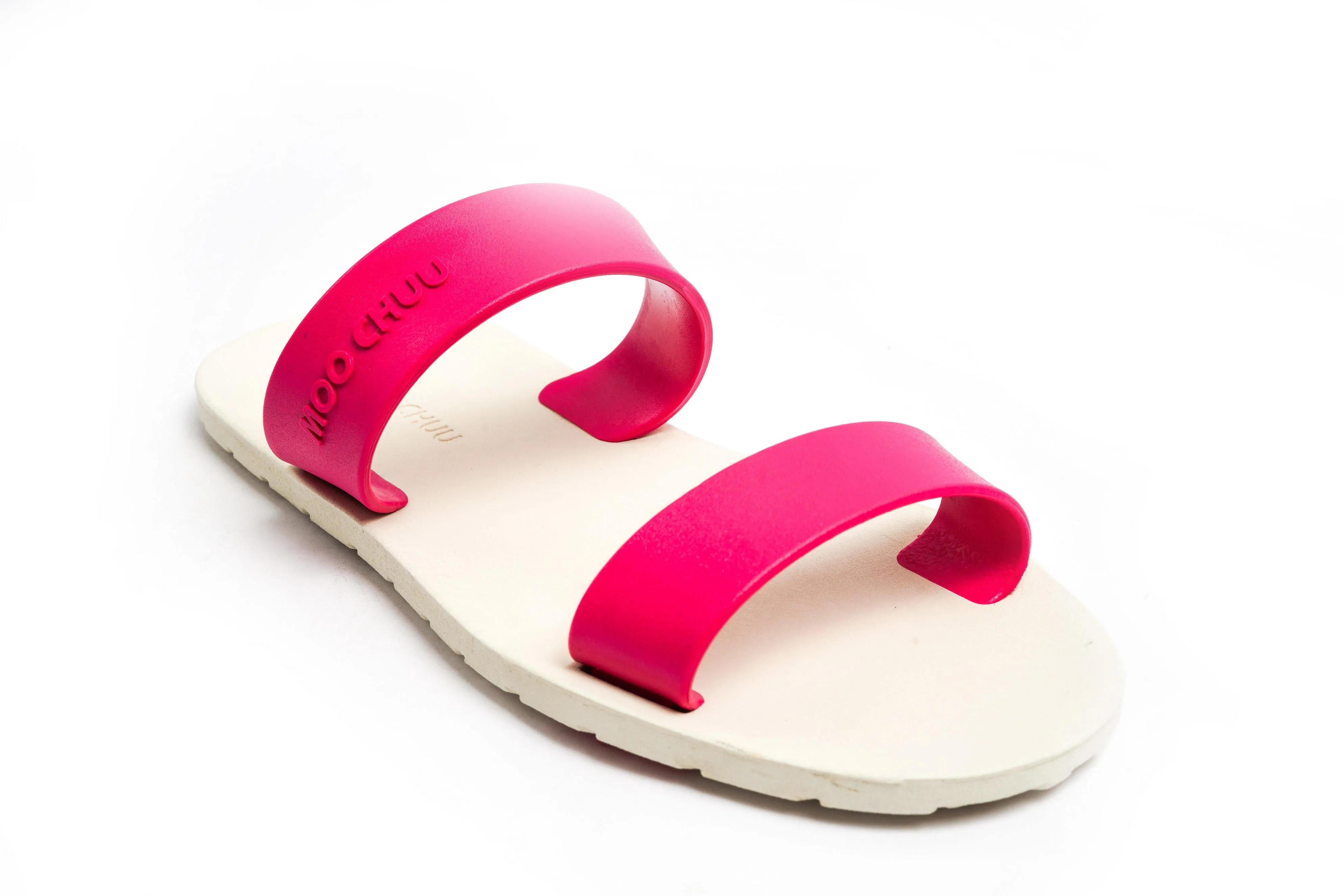 Twin White Sole Pink Strap