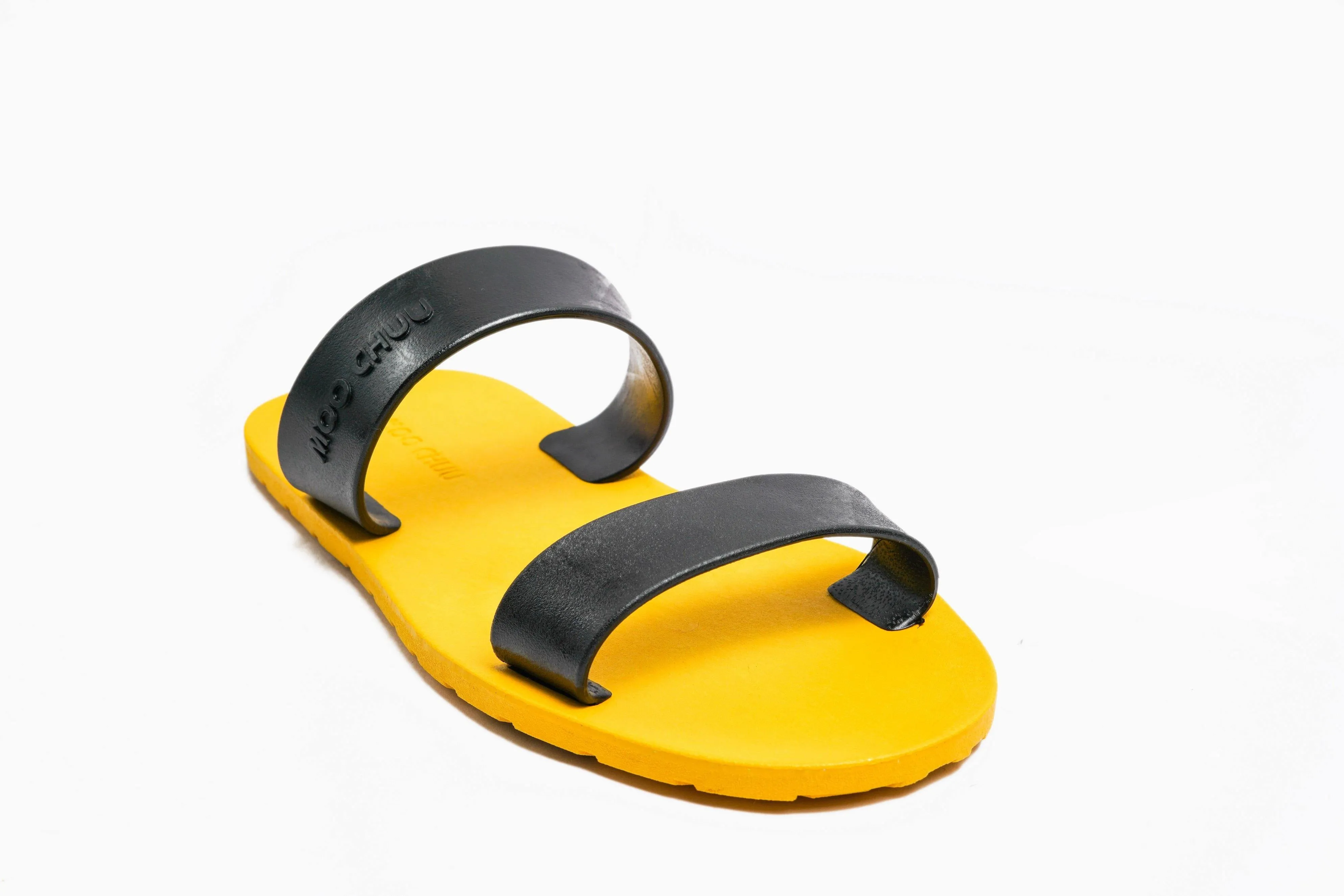 Twin Yellow Sole Black Strap