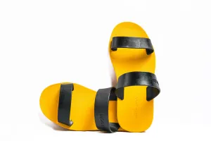 Twin Yellow Sole Black Strap