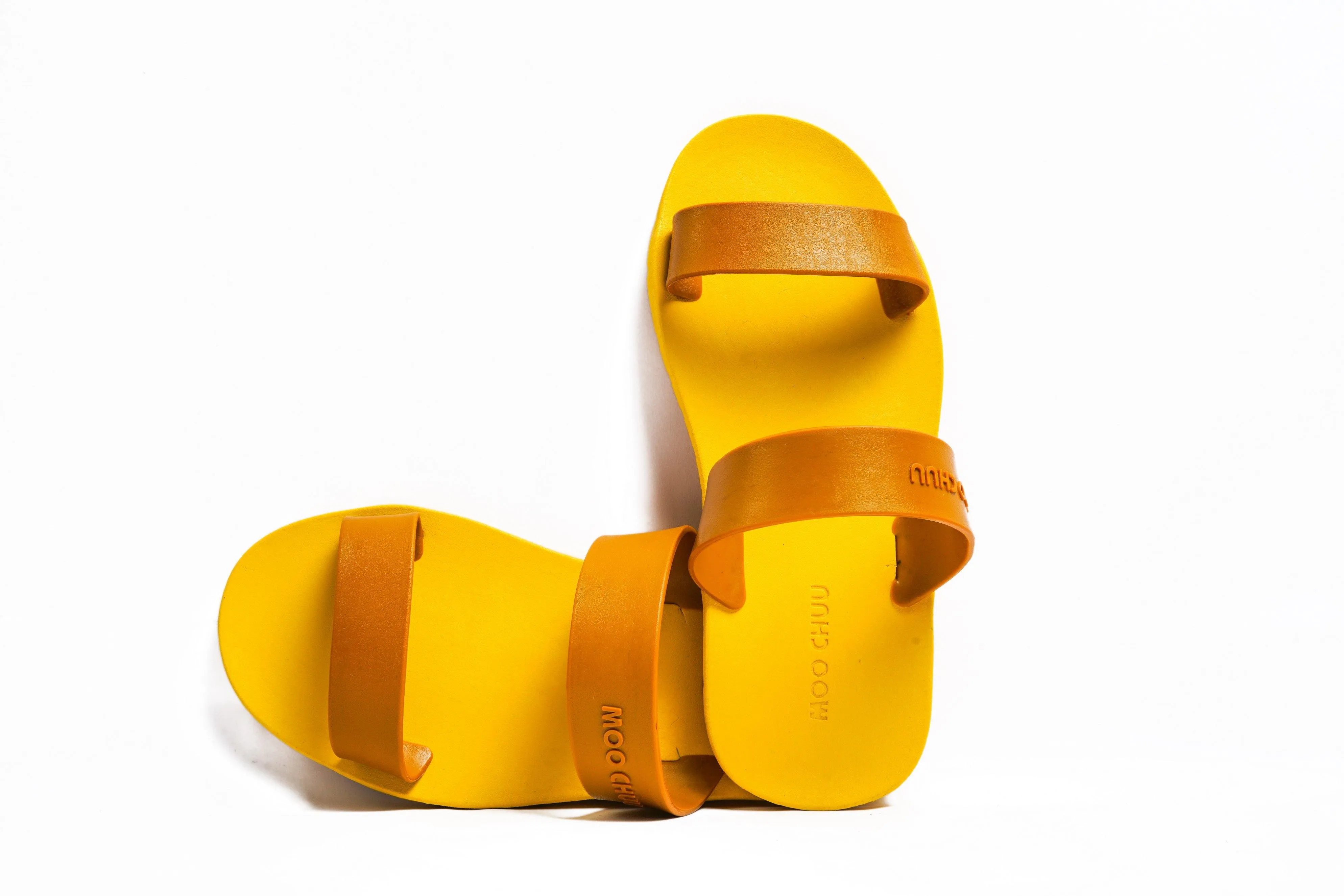 Twin Yellow Sole Caramel Strap
