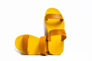 Twin Yellow Sole Caramel Strap