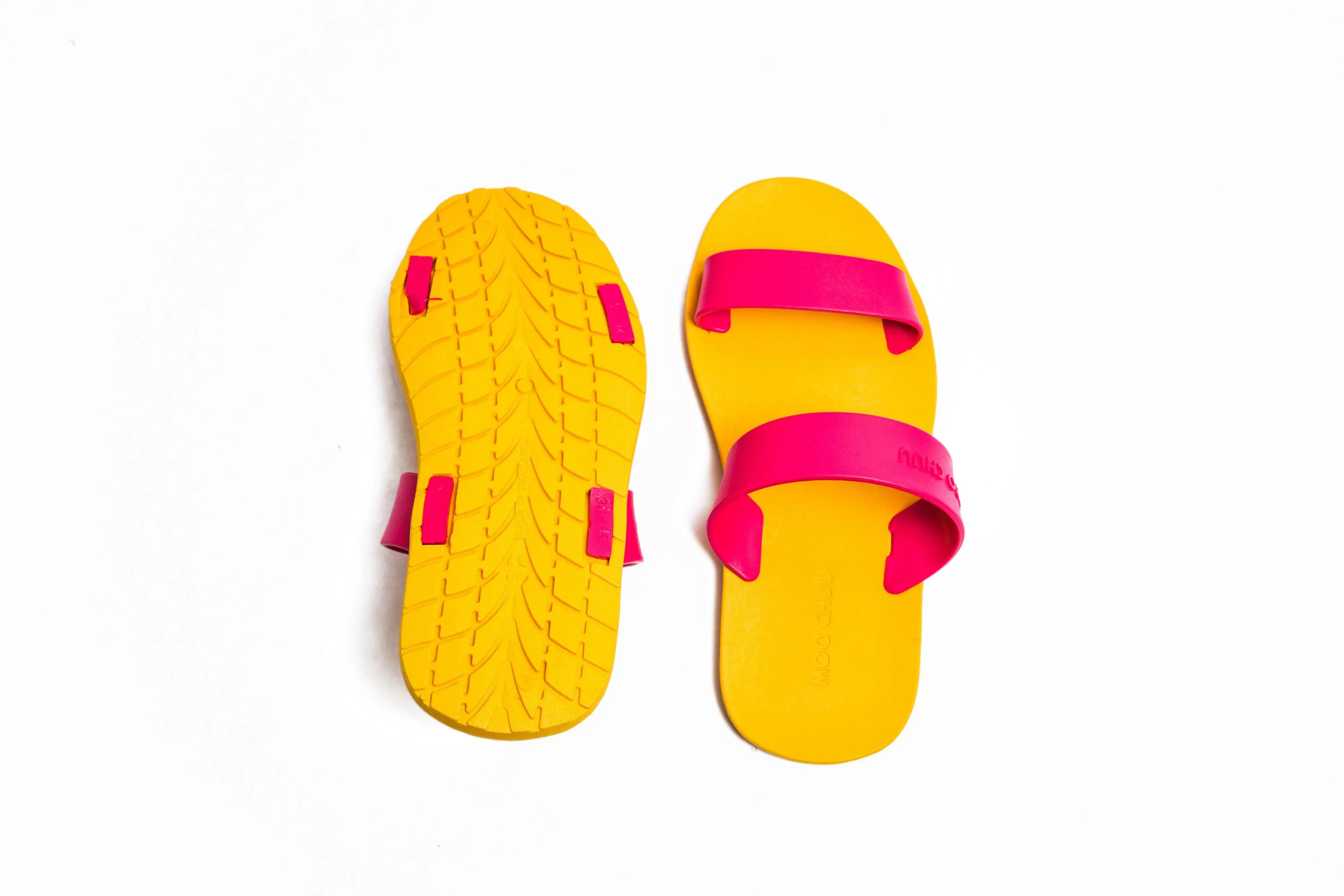 Twin Yellow Sole Pink Strap