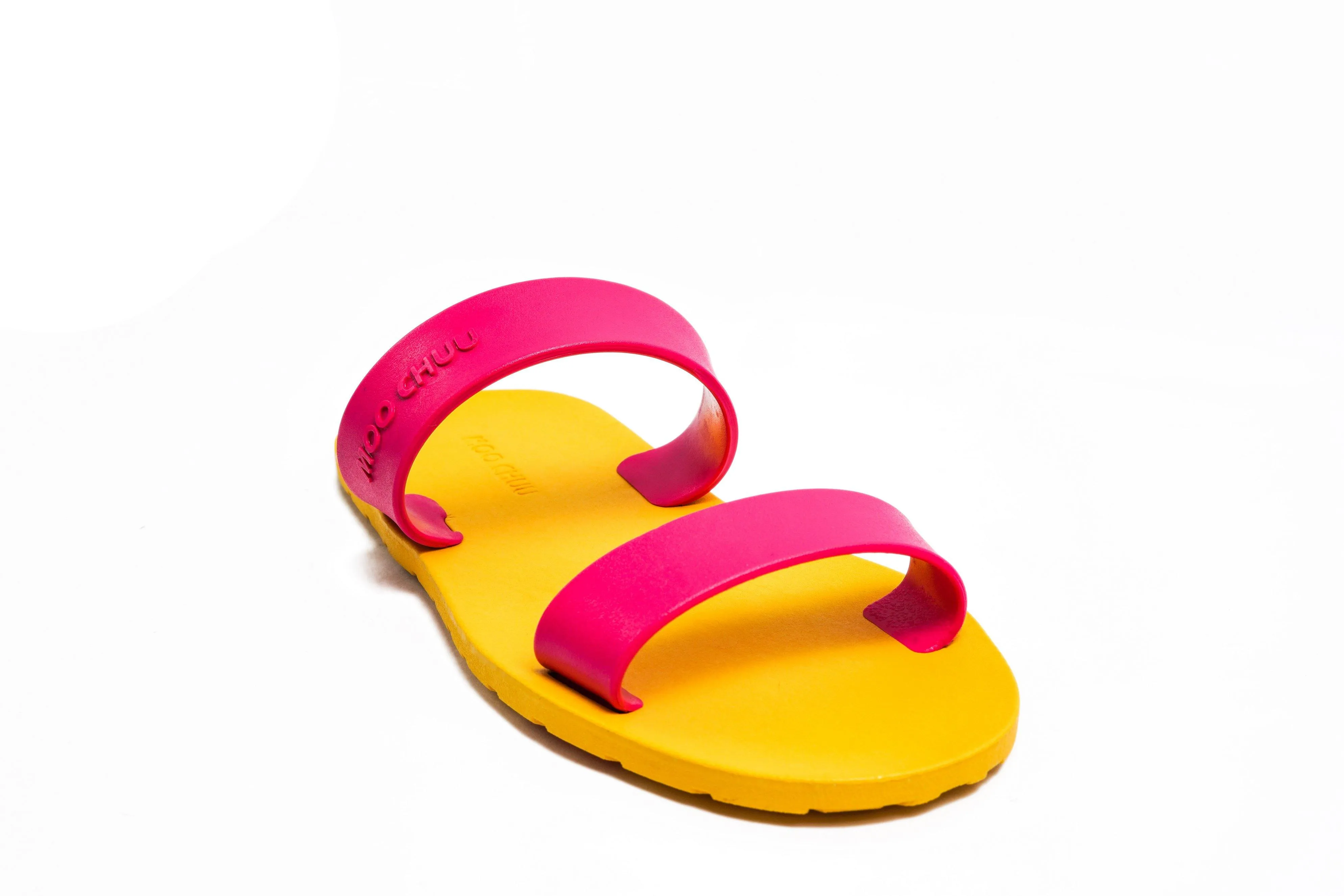 Twin Yellow Sole Pink Strap