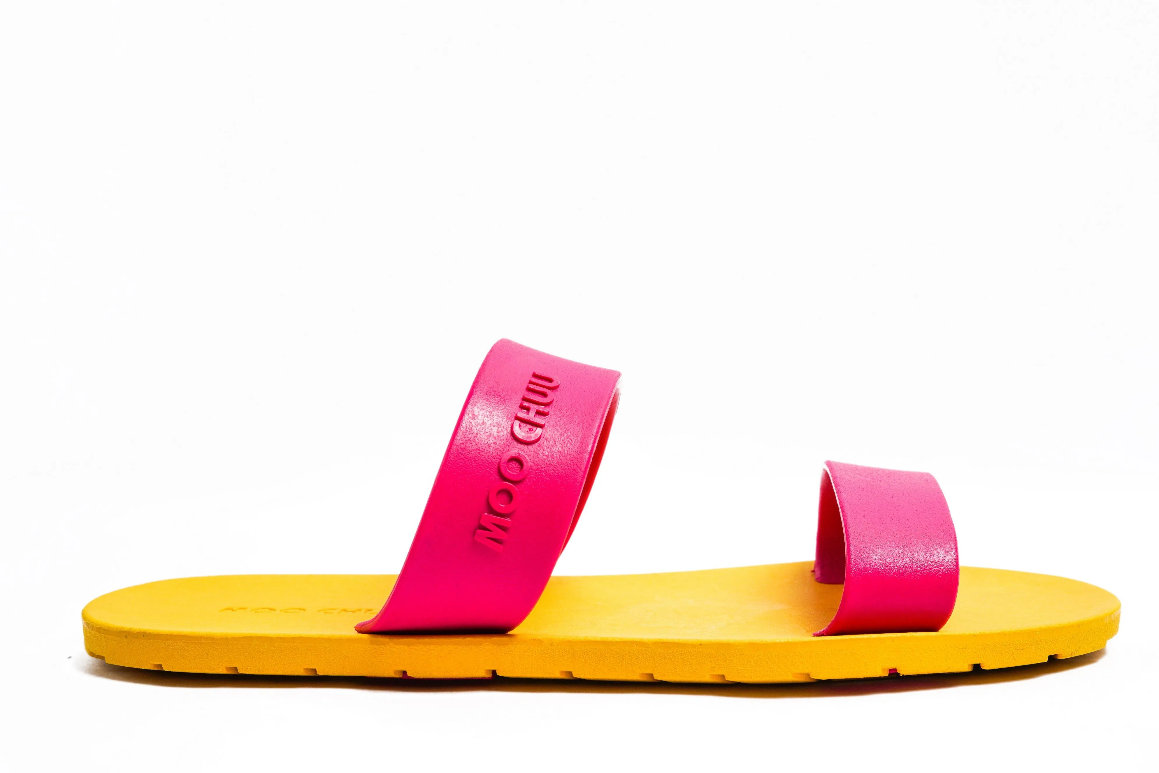 Twin Yellow Sole Pink Strap