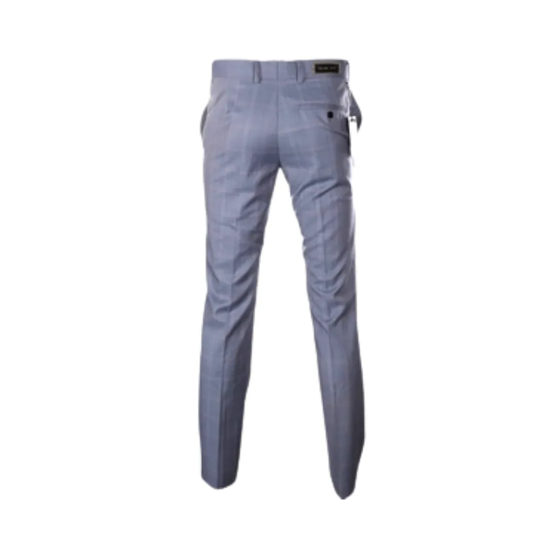 UBER STONE TAUPE MEN'S CHECK TROUSER