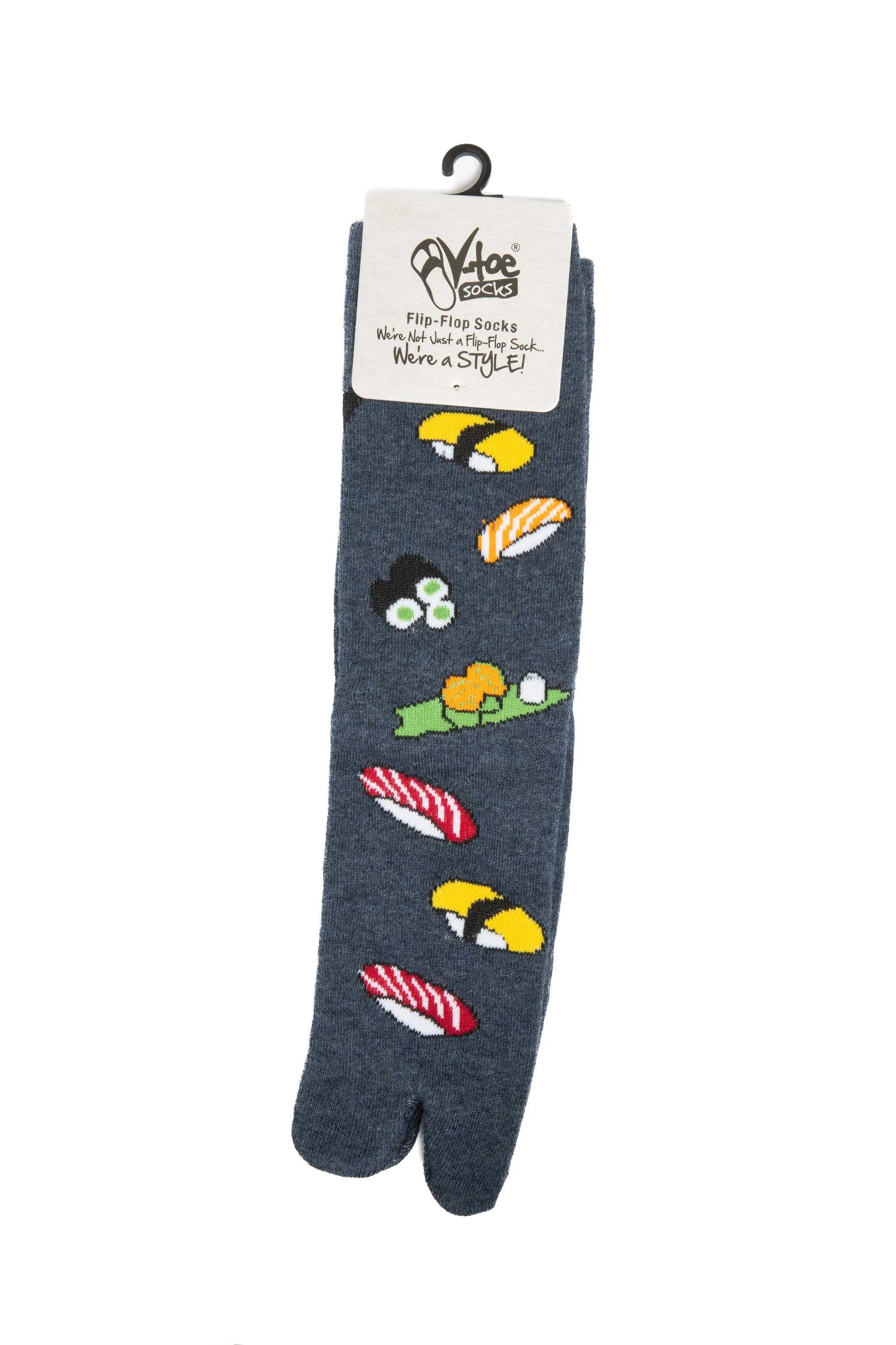V-Toe Split Toe Novelty Japanese Sushi Big Toe Tabi Socks