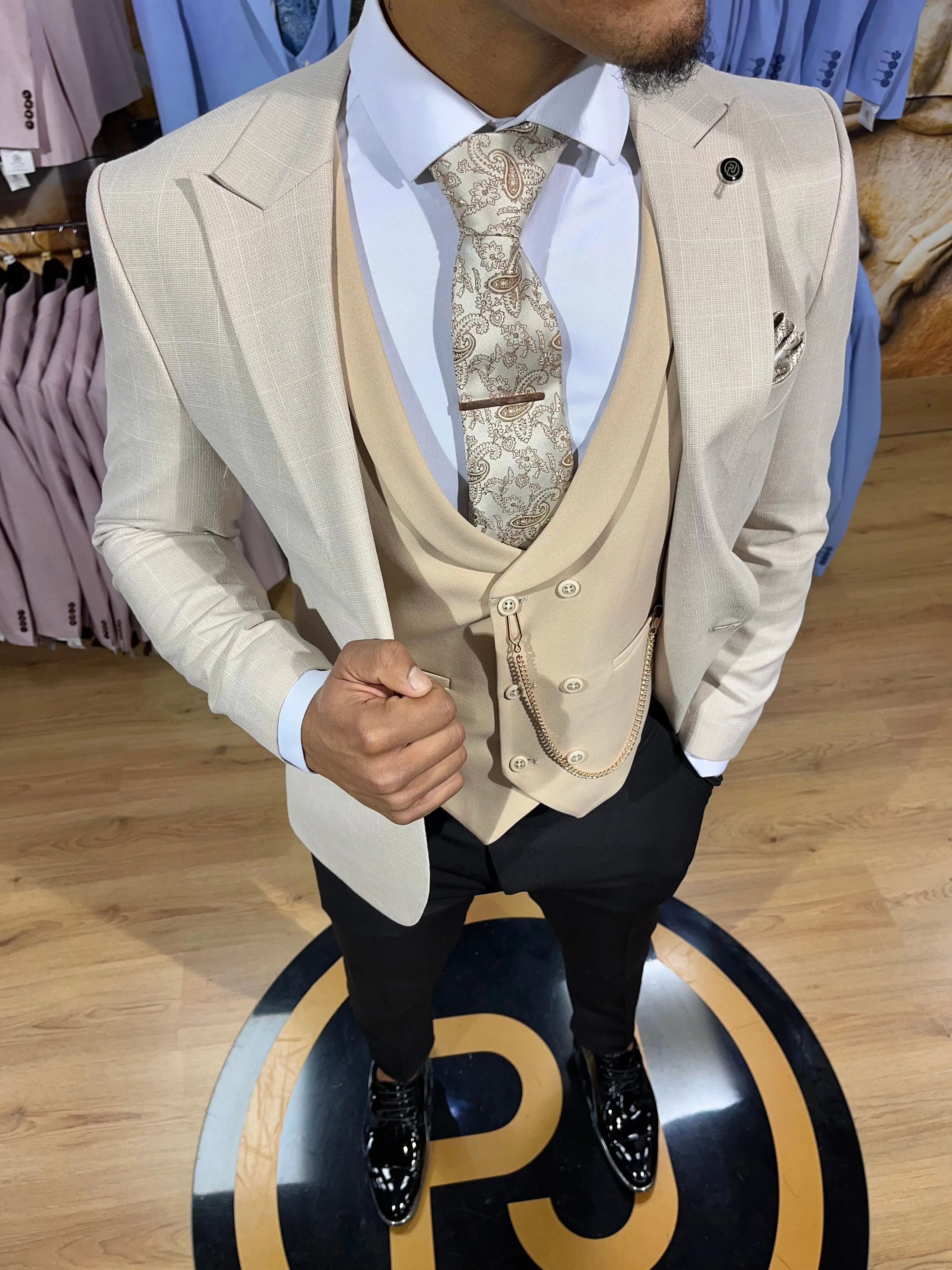 Vienna -  Cream 3 Piece Suit