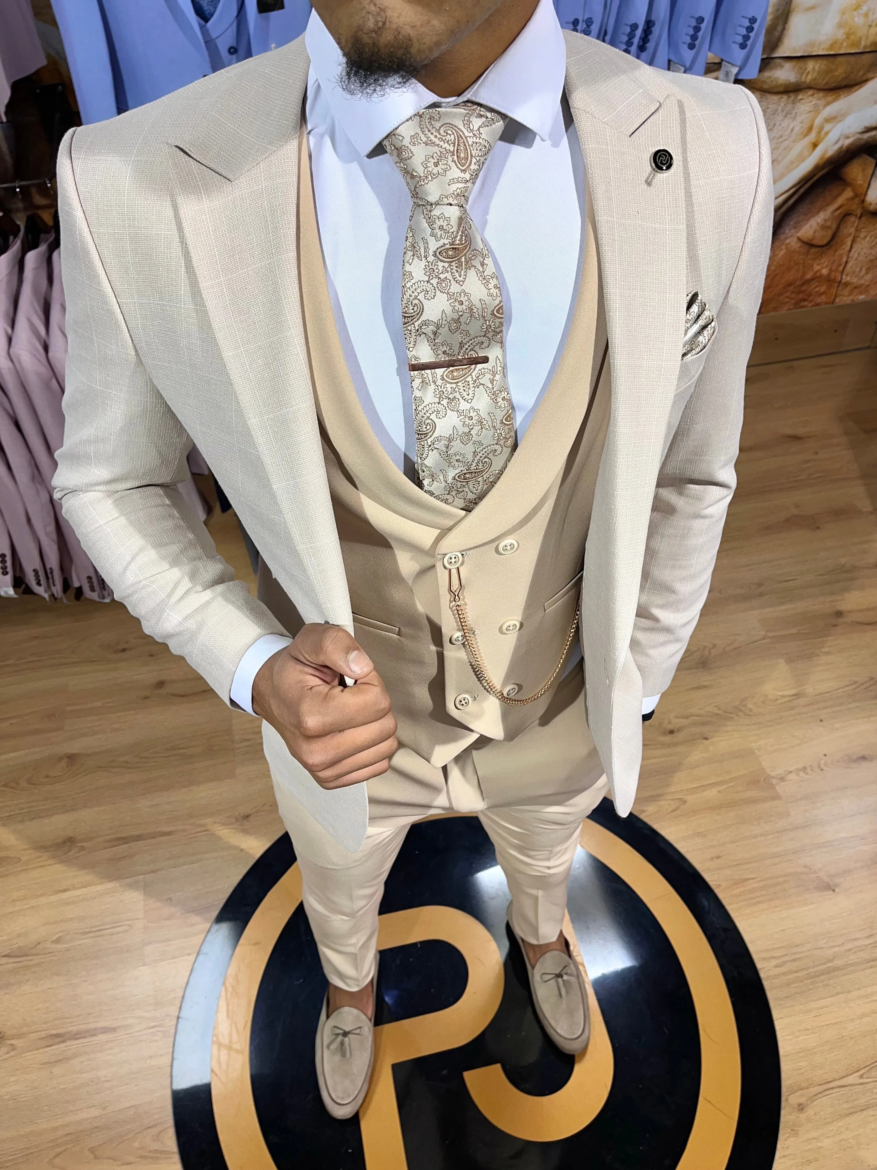 Vienna -  Cream 3 Piece Suit